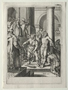 Conjunto de la Pasión:  Flagelación de Cristo de Zacharias Dolendo