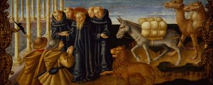 San Jerónimo perdonando a los ladrones (panel)