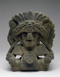 Urna con un Ancestro Sentado, 600-900 d.C.