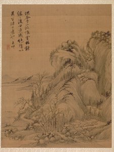Paisaje al estilo de Ching Hao, 1775 de Zhai Dakun