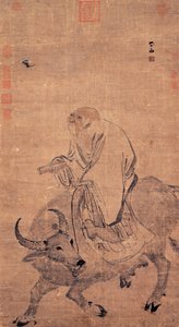 Laozi montando un buey de Zhang Lu