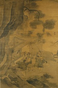 Estudiando una Pintura de Zhang Lu