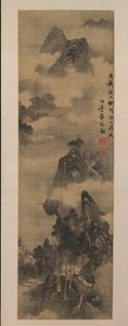 Montañas a lo largo de las riberas de Zhang Ruitu
