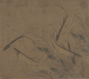 Peces jugando, siglo XII-finales del siglo XIII de Zhao Kexiong