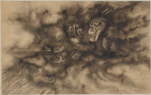Dragones en las nubes de Zhou Xun