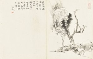 Paisajes y flores, álbum de seis hojas de Zhu da Bada Shanren