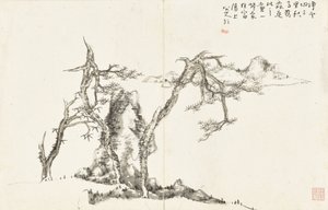 Paisajes y Flores, álbum de seis hojas de Zhu da Bada Shanren