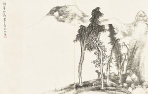 Paisajes y flores, álbum de seis hojas