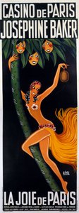 Cartel del espectáculo "La joie de Paris" con Josephine Baker 1930