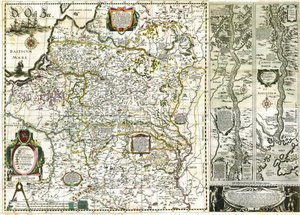 Radziwiłł-Sirotka - Mapa del Gran Ducado de Lituania de Радзівіла Сіроткі