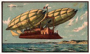 Un zepelín, c.1910 de . .