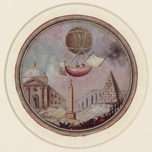 Un desastre temprano de globos, c 1785