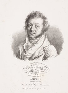 Andre-Marie Ampere, físico y matemático francés, c 1820 de Frederick (attr. to) Barnard