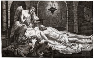 Ángeles alrededor de Jesús de . .