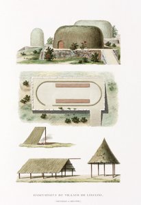 Edificios arquitectónicos en el pueblo de Likiliki de Frederick (attr. to) Barnard