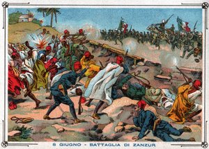 Batalla de Janzur de Ferdinand Georg Waldmuller