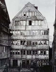 Lugar de nacimiento del compositor alemán Johannes Brahms (1833-1897) en Hamburgo, Alemania de William Walcutt