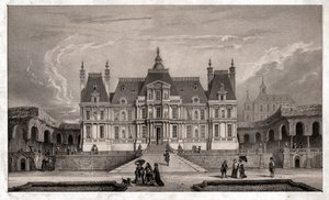Castillo de Maison Lafitte, circa 1850 (grabado) de . .