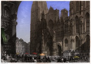 Catedral de Rouen, circa 1850 de . .