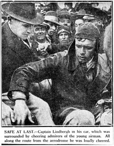 Charles Augustus Lindbergh, piloto estadounidense, c 1920s de Ferdinand Georg Waldmuller