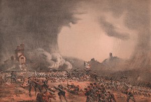 Enfrentamiento en Madonna della Scoperta, Batalla de Solferino y San Martino, Lombardía de William Walcutt