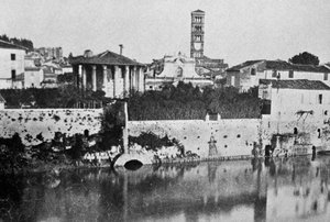 Cloaca Máxima (sistema de alcantarillado antiguo) y Templo de Vesta o Hércules Victor