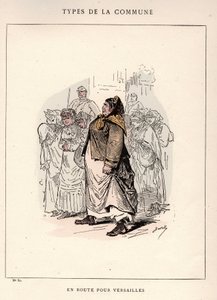 Comuna de París: disfraz de EN ROAD POUR VERSAILLES (30) en Les Communeux de Frederick (attr. to) Barnard