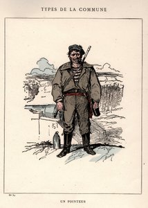 Comuna de París: disfraz de UN POINTOR (34) en Les Communeux de Frederick (attr. to) Barnard