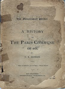 Portada de A HISTORY OF THE PARIS COMUNE OF 1871 por George B. Benham de Frederick (attr. to) Barnard