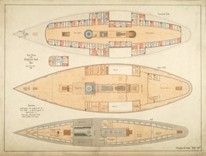 Planos de cubierta del barco Choptank "Ida"
