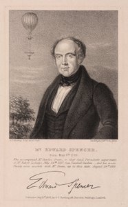 Edward Spencer, abogado y aeronauta inglés de Frederick (attr. to) Barnard