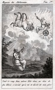 Elías se eleva al cielo, circa 1880 de . .