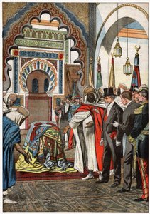 Émile Loubet en la Mezquita Sidi Boumediene, Tlemcen de . .