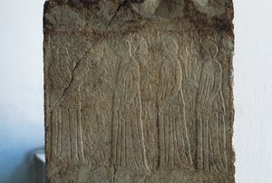 Euménides, relieve votivo, Argos, Grecia, civilización griega, siglo III a.C. de William Walcutt
