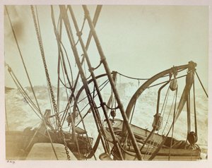 Expedición en el Ártico (1875-1876) del capitán George Nares (1831-1915): Alert presionado en la bahía de cambio de timón de Frederick (attr. to) Barnard
