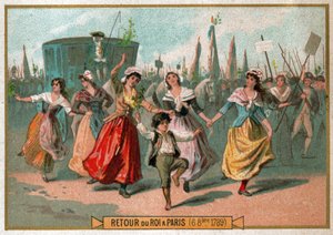 Marcha de las mujeres sobre Versalles de Ferdinand Georg Waldmuller