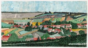 Paisaje en el campo francés, ca 1950 de . .