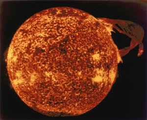 Gran llamarada solar vista en luz ultravioleta extrema de Henry Charles Fehr