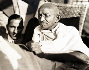 Mahatma Gandhi a bordo del SS 