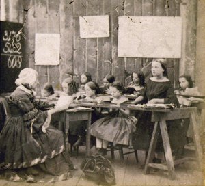 Lección de matemáticas, c.1890 de Frederick (attr. to) Barnard