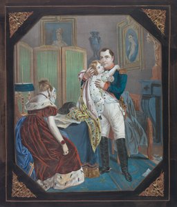 Napoleón y la emperatriz María Luisa con el rey de Roma, c.1860