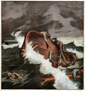 Naufragio de una barca en el Mediterráneo de Ferdinand Georg Waldmuller