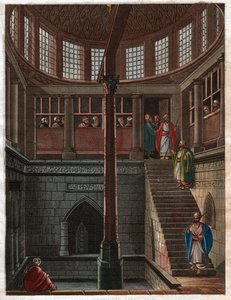 Nilómetro de El Cairo. circa 1811 (grabado)