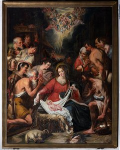 Iglesia parroquial (Decanale kerk van Onze-Lieve-Vrouw). Interior. Pintura de . .