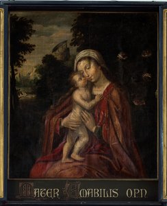 Iglesia parroquial (Église Saint-Quentin). Tríptico de . .