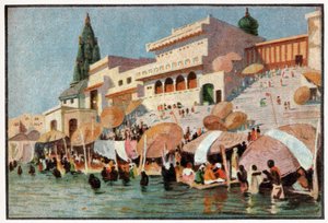 Peregrinación en Varanasi de . .