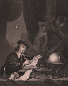 Retrato del pintor holandés Gerrit Dou (1613-1675)