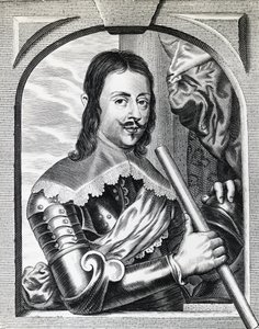 Retrato de Fernando II de Médici (1610-1670) en 1645, Gran Duque de Toscana, grabado de William Walcutt