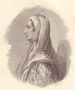 Retrato de la noble italiana Beatrice Lascaris di Tenda (1372-1418) de William Walcutt