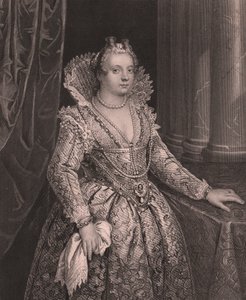 Retrato de María de Médici (1575-1642), Reina de Francia de William Walcutt